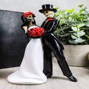 Ebros Day Of The Dead Wedding Dance Skeleton Figurine Cake Topper 6.25"Tall
