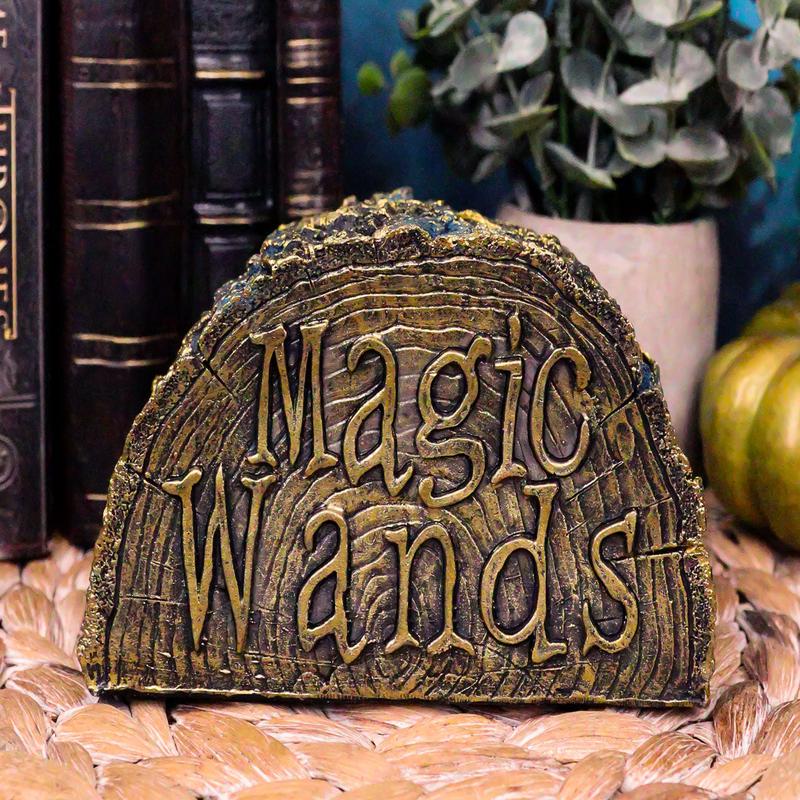 Ebros Dryad Stump of Magic Wand Holder Stand Prop Accessory Decor Collectible