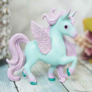 Ebros Fairy Tale Pegasus Horse Figurine Shelf Decor (Pink Princess Daphne)