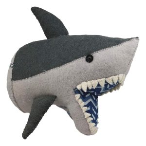 Ebros Fiona Walker England Handmade Organic Shark Head Wall Decor 10.5"H