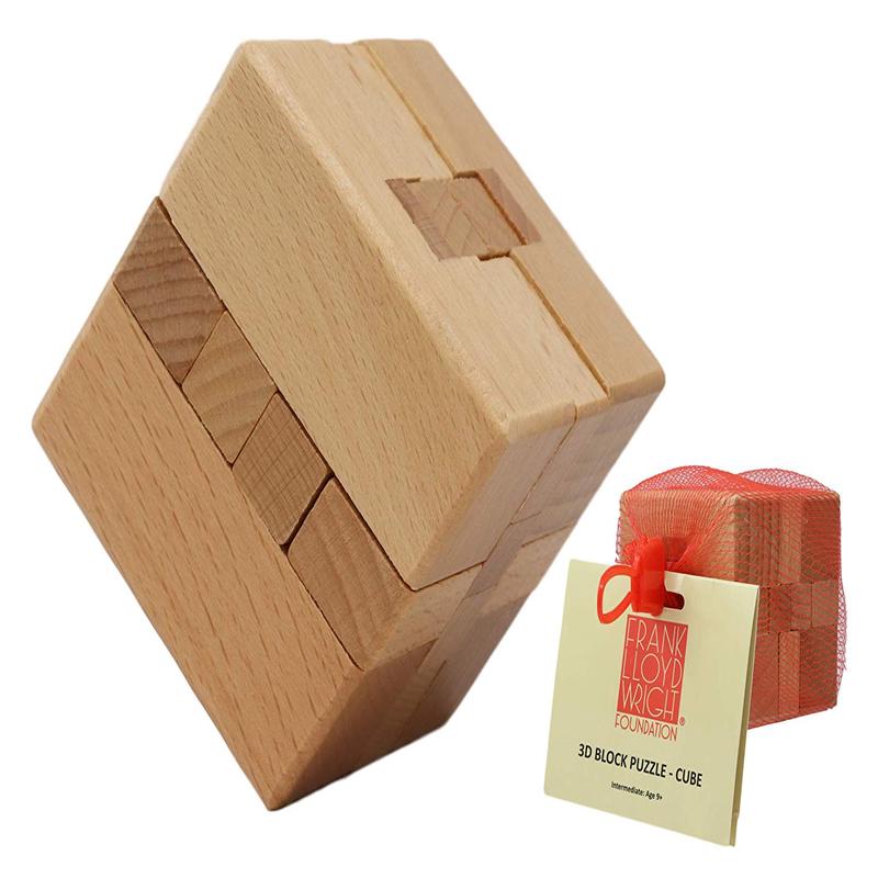 Ebros FLW Rythm Mini Square Interlocking Textile Blocks 3D Puzzle 2.25" H