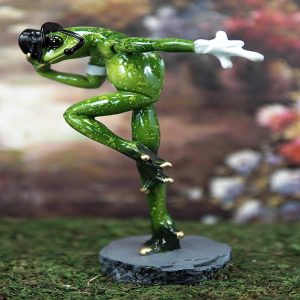 Ebros Froggie Jean Moonwalk Toad Statue Famous Michael Personification 7.25"H