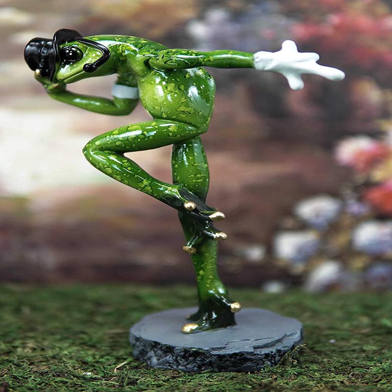 Ebros Froggie Jean Moonwalk Toad Statue Famous Michael Personification 7.25"H