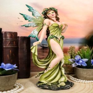 Earth Elemental Fairy Figurine Gaia Green Thumb Faerie Fantasy Sculpture 11.25"H