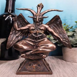 Ebros Eliphaz Levi Sabbatic Goat Baphomet Statue 9.25"Tall Solve Coagula Figurine