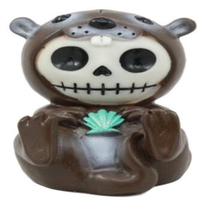 Ebros Furrybones Otto The Sea Otter Figurine Furry Bones Otter Hooded Skeleton Monster