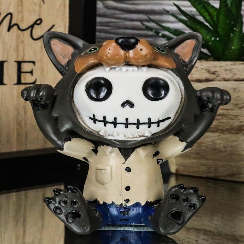 Ebros Furrybones Wolfie The Werewolf Figurine Small 3 Inch Furry Bones Werewolf