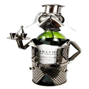 Ebros Beagle Dog Party Cocktail Waiter Butler Steel Metal Wine Bottle Holder Caddy
