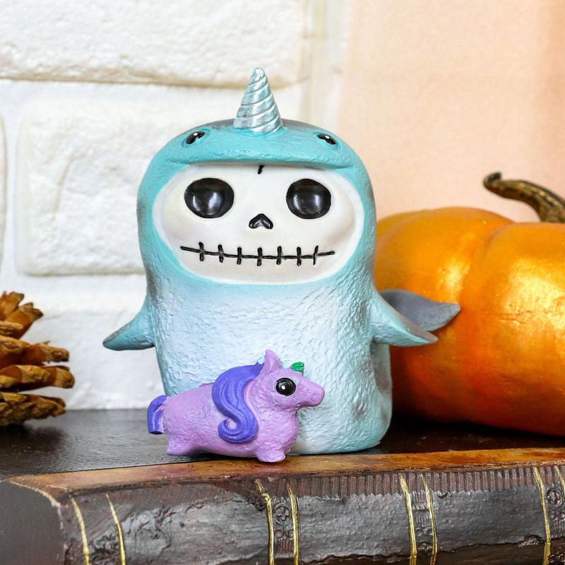 Ebros Furry Bones Blue Whale Cetacea Costume Skeleton Monster Collectible Figurine 3"H