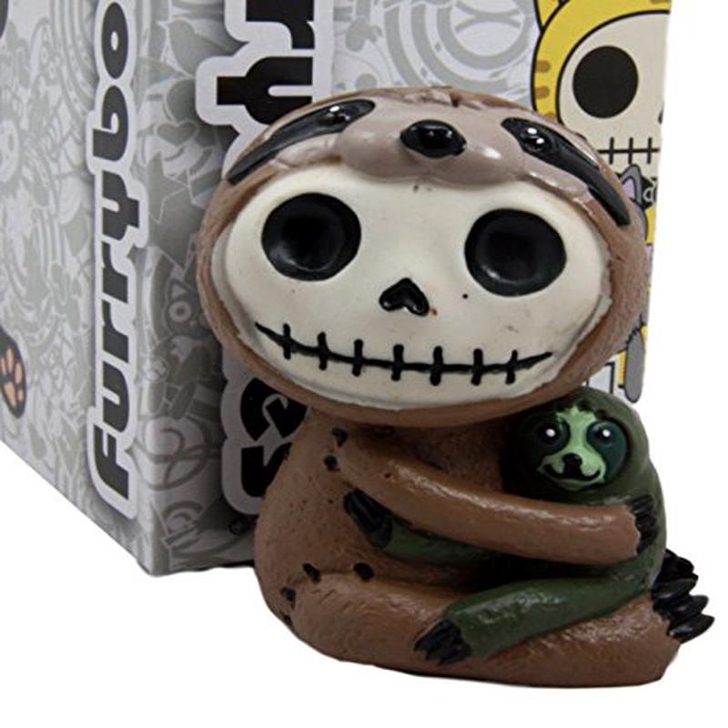 Ebros Furry Bones Three Toed Sloth Brady Voodoo Skeleton Figurine 2.5"H