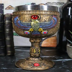Ancient Egyptian Horus Falcon Bird God Of The Sky 6oz Wine Goblet Chalice Cup