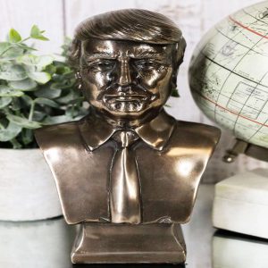 Ebros Bronzed Resin USA President Donald J Trump Bust Figurine MAGA 7.5"H