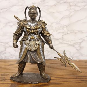 Ebros Gift Formidable Rogue Warlord Warrior Hero Flying General Lu Bu Statue 12.25" Tall Romance of The Three Kingdoms Han Dynasty Character Collectible Figurine