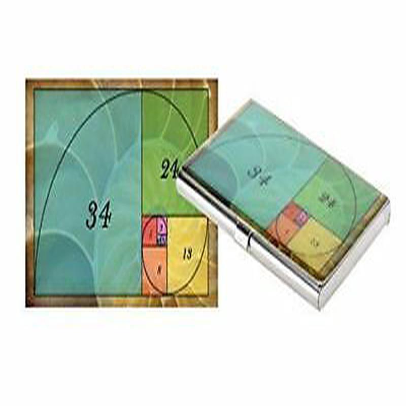 Ebros Gift Golden Ratio Business Card Case RFID-Blocking 3.6" x 2.25" Office
