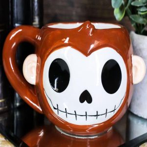 Ebros Gift Furrybones Coffee Mug Beverage Cups 14 fl oz Mugs (Munky Mug)