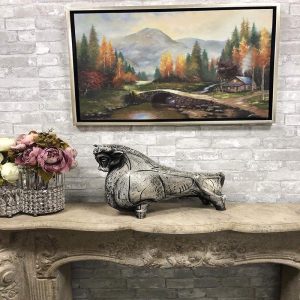 Ebros Gift Large 18.5" L Bovine Bull Cow Statue Reproduction by Viktor Schreckengost 1955 Replica Cleveland Museum of Art Gallery Quality Home Decor Centerpiece Figurine Animal Bulls Cows Sculpture