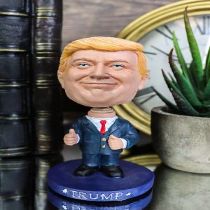 Ebros USA President Donald Trump In Red Tie & Suit Giving Thumbs Up Bobble Head 4.25"H