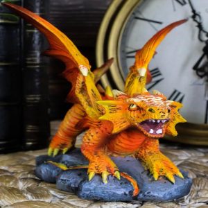 Ebros Gift Phoenix Fire Element Dragon Statue Anne Stokes Fantasy Figurine 4.5"H