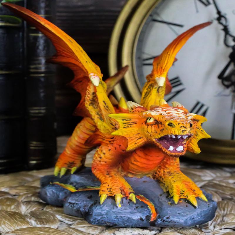 Ebros Gift Phoenix Fire Element Dragon Statue Anne Stokes Fantasy Figurine 4.5"H