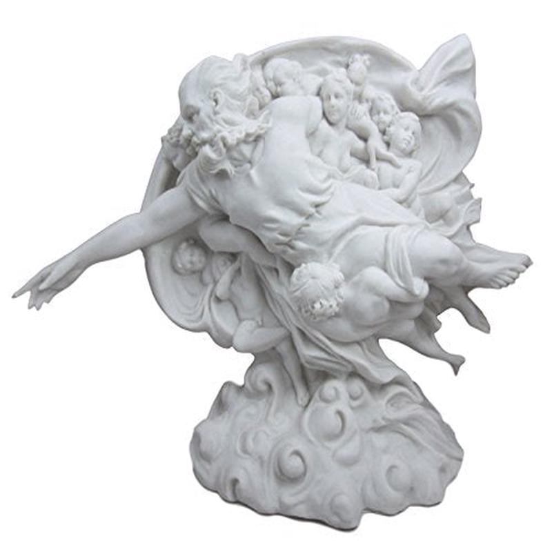 Ebros Gift Michelangelo Sistine Chapel The Creation of Man Almighty God Resin Figurine 13.5"L