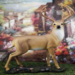 Ebros Gift Wildlife 8 Point Trophy Buck Statue 15" H Whitetail Deer Figurine