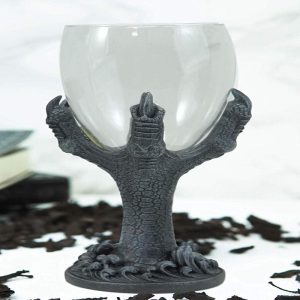 Ebros Gothic Dragon Claws 8oz Wine Glass Goblet Chalice Cup