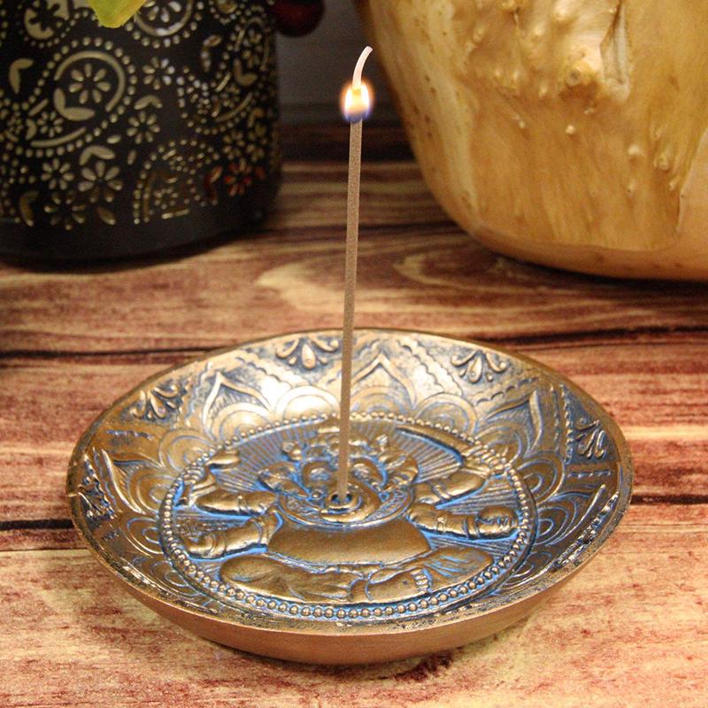 Ebros Hindu Elephant Head God Lord Ganesha Incense Stick Holder Burner 5" Long