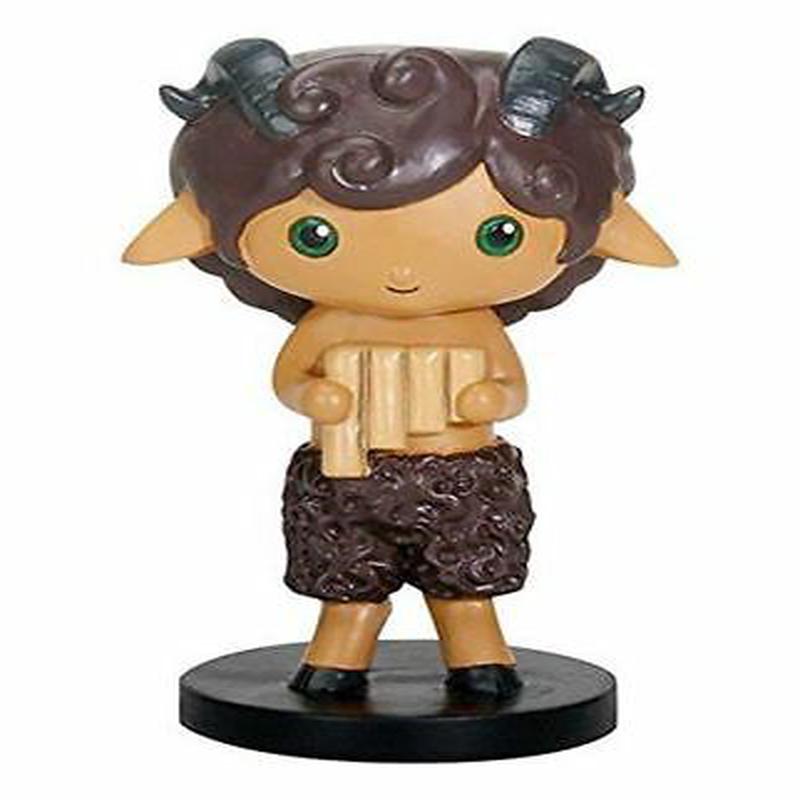 Greekies Greek God Of The Wild Music And Lust Pan Holding Flute Figurine 3.75"H