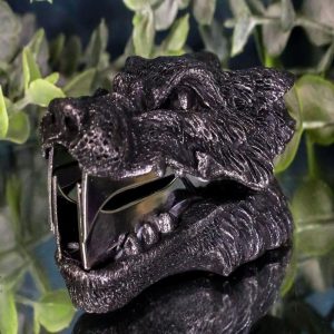 Ebros Gift Werewolf Head Staple Remover 2.75"L Desktop Office Accessory Stationery Essentials Timber Wolf Collectible Figurine