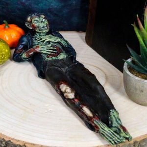 Ebros Gift Zombie Walking Dead With Ripped Chest Stick Incense Burner Figurine 9.5" Long