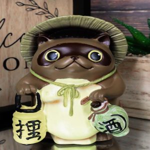 Ebros Japanese Tanuki Raccoon Dog Collectible Figurine Bake Danuki Yokai Ghost