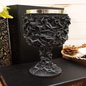 Gothic Sexy Nude Erotica Tantric Voodoo Tattoo Morphing Female Wine Goblet