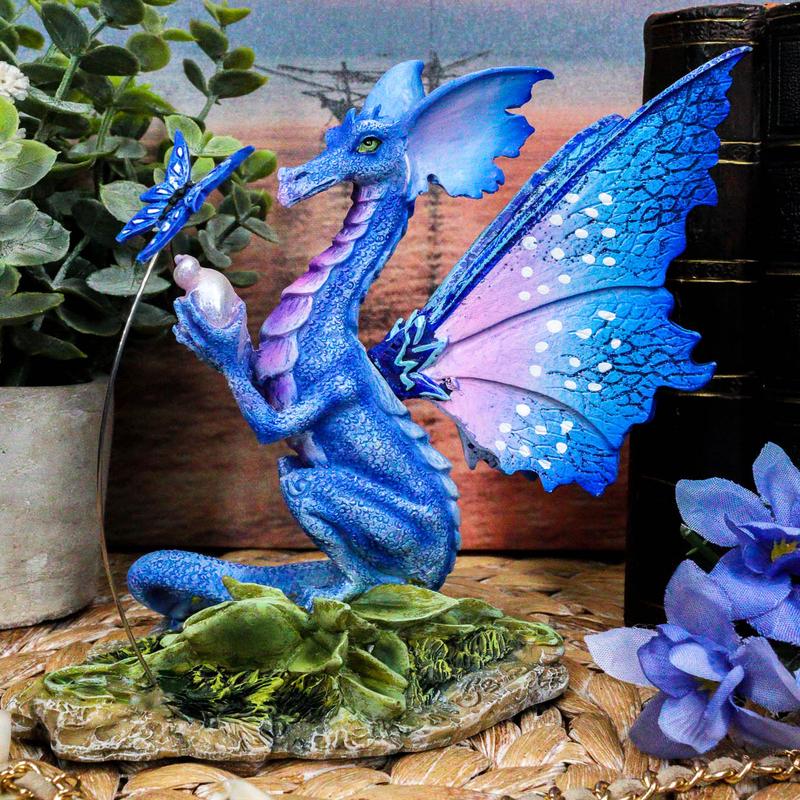 Ebros Magical Indigo Fairy Dragon by Amy Brown 'Possibilities' Fantasy Figurine