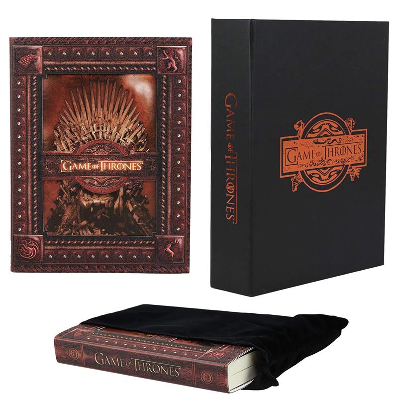 Game of Thrones The Iron Throne And Stag Lion Wolf Dragon Embossed Journal 5"x7"