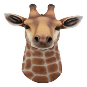Kenya The Safari Giraffe Head Wall Decor Wildlife Animal Taxidermy 3D Sculpture