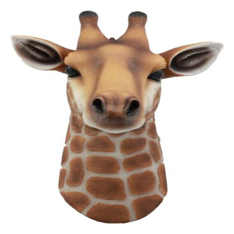 Kenya The Safari Giraffe Head Wall Decor Wildlife Animal Taxidermy 3D Sculpture