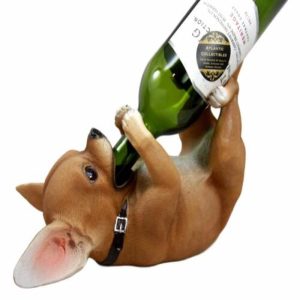 Kitchen Decor Teacup Chihuahua Puppy Wine Holder Statue 11"Long Taco Chihuahua