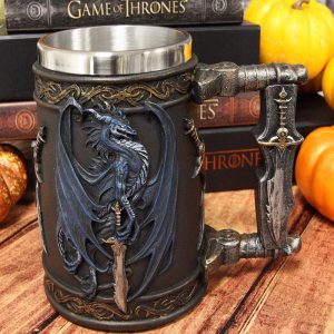 Ebros Ruth Thompson Dragon's Lair Storm Blade Drake 14oz Coffee Mug Tankard
