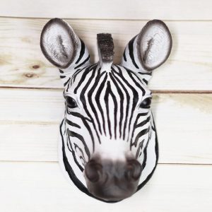 Ebros Safari Zebra Horse Bust Wall Decor Wildlife Wall Mount Sculpture Plaque 9.5"H