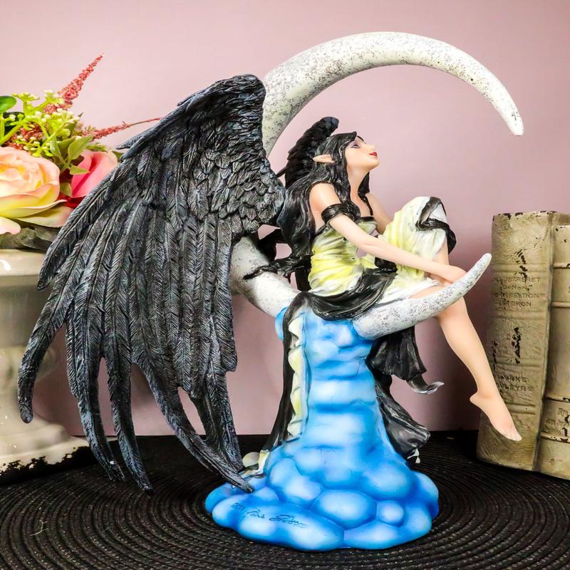 Ebros Nene Thomas Celestial Lunar Moon Dream Weaver Fairy Statue 12" Tall