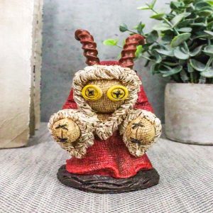 Ebros Pinheadz Monster with Voodoo Stitches Figurine 4.25"H (Krampus Hunchback)