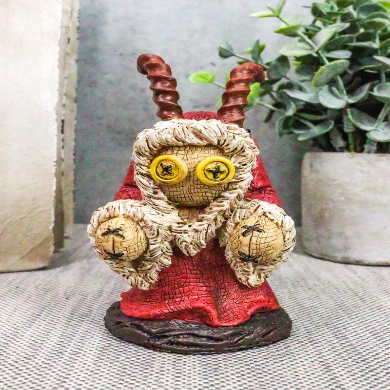 Ebros Pinheadz Monster with Voodoo Stitches Figurine 4.25"H (Krampus Hunchback)