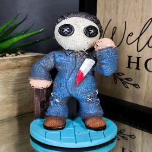 Ebros Pinheadz Monster with Voodoo Stitches Figurine 4.25"H (Michael Myers)