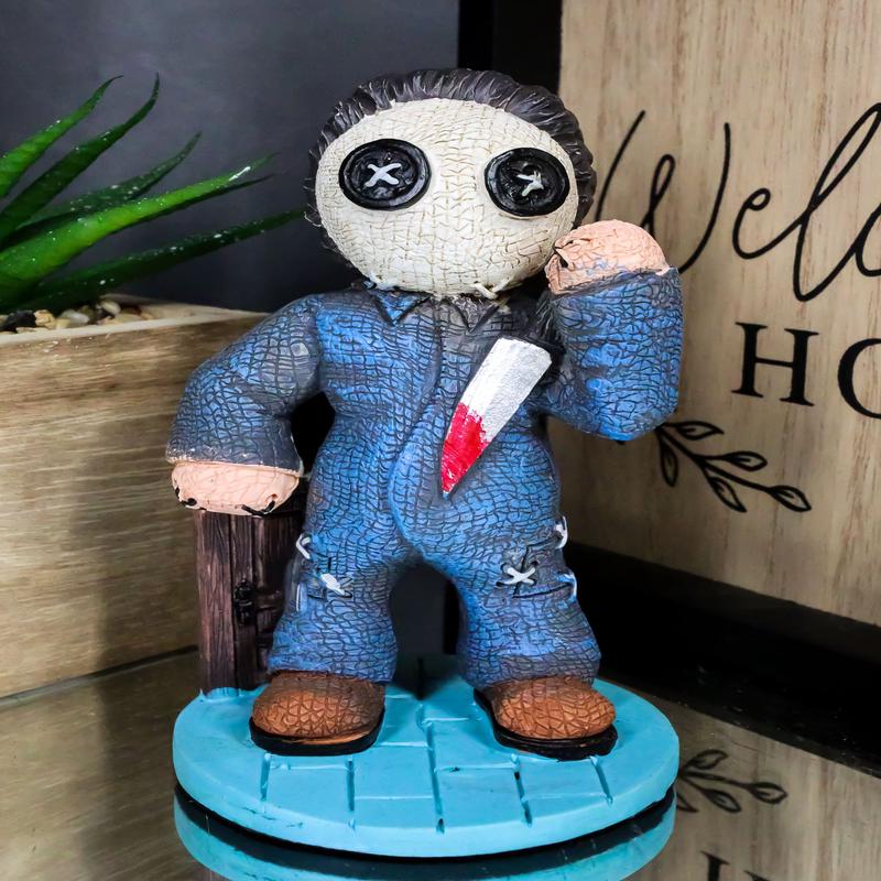 Ebros Pinheadz Monster with Voodoo Stitches Figurine 4.25"H (Michael Myers)
