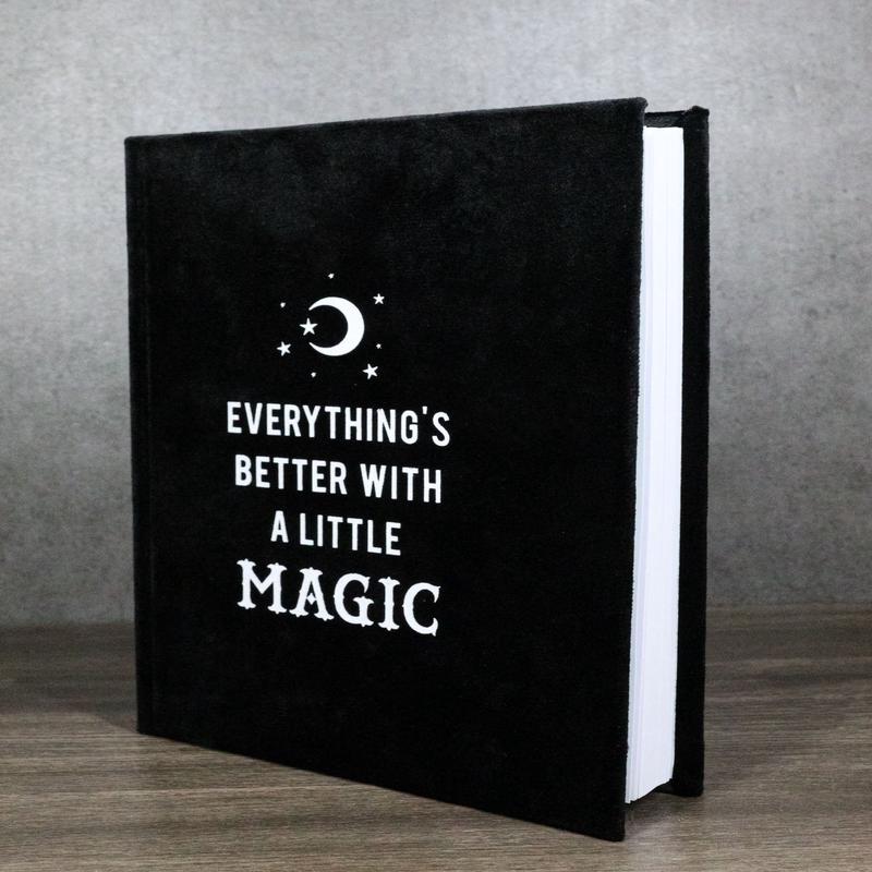 Everything's Better with A Little Magic A5 Lined Pages Velvet Cover Journal Book