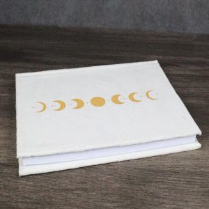Lunar Moon Phase New Age Wicca A5 Lined Pages Velvet Cover Journal Book