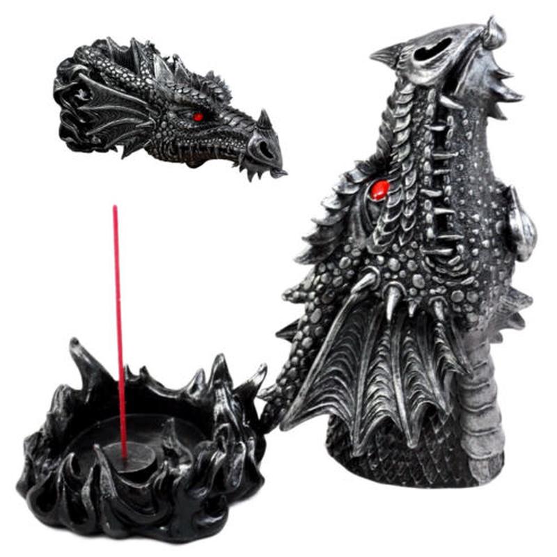 Ebros Stryker The Mythical Fire Breathing Dragon Head Sculptural Incense Holder