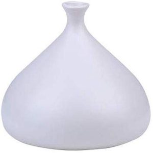 Ebros Teco Art Pottery by Frank Lloyd Wright Matte Glaze Vase (Kiss - White)