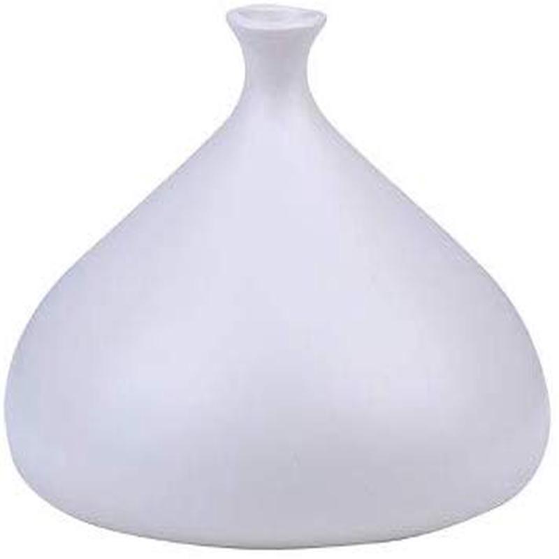 Ebros Teco Art Pottery by Frank Lloyd Wright Matte Glaze Vase (Kiss - White)