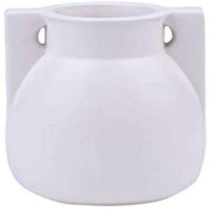 Ebros Teco Art Pottery by Frank Lloyd Wright Matte Vase (Buttress 2 - White)
